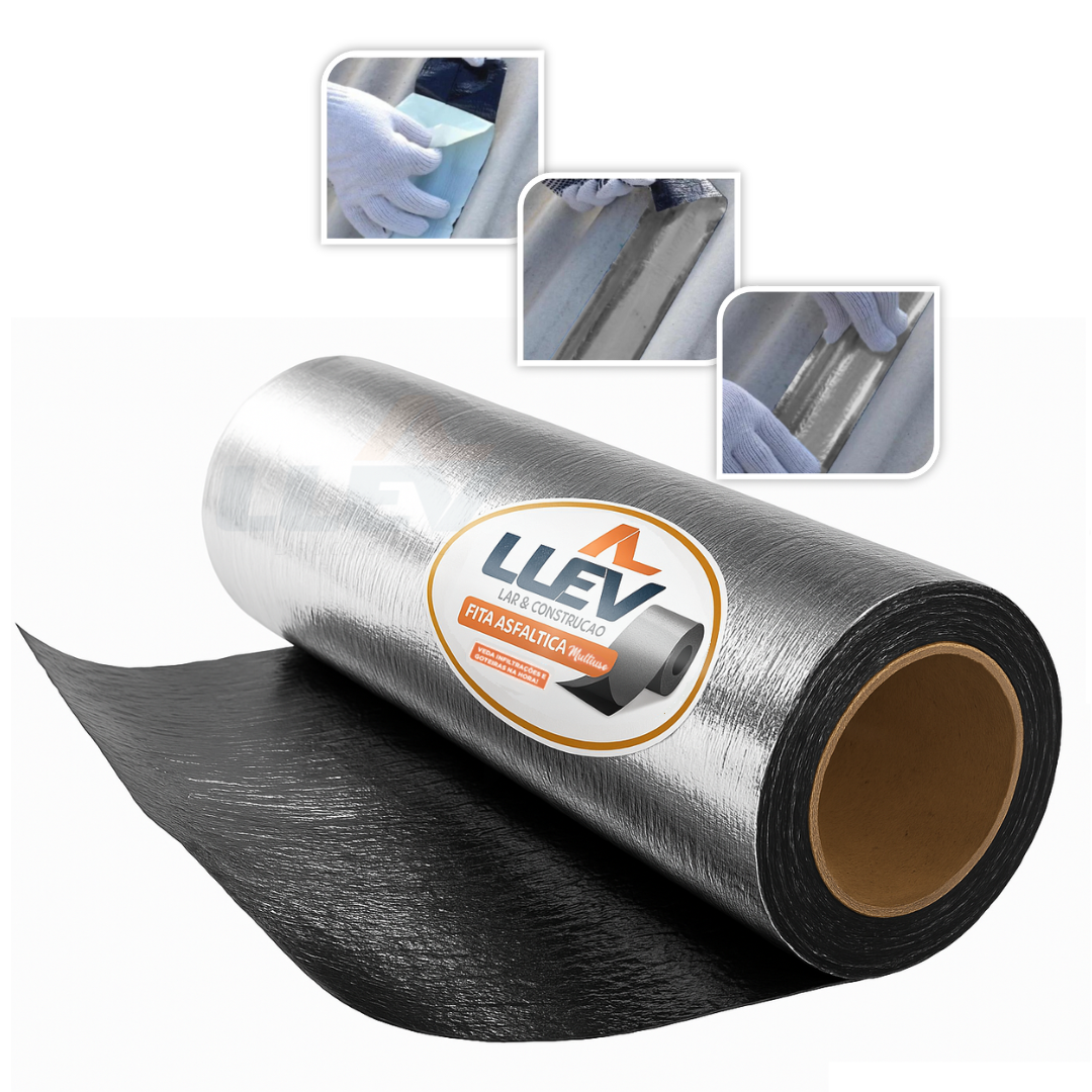 FREELIGHT　UL.Manta Confira Ofertas em Fita Asfáltica Aluminizada com 15cm x 10m